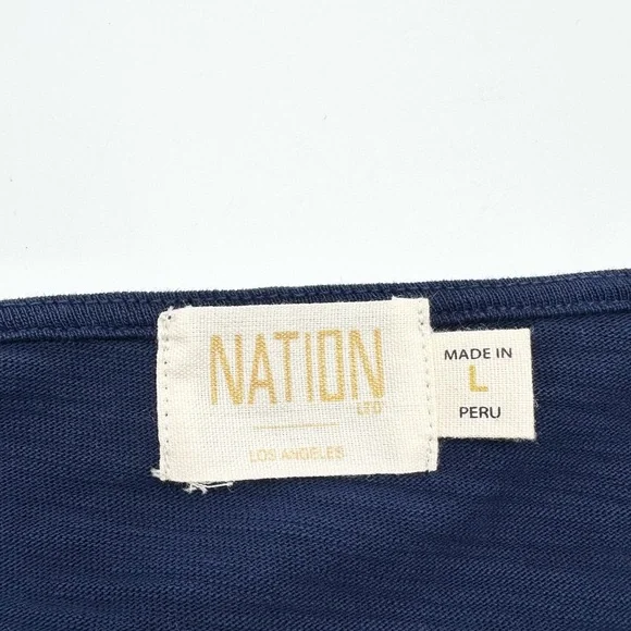 Nation LTD Arabelle Party Tee Navy - Picture 14 of 16